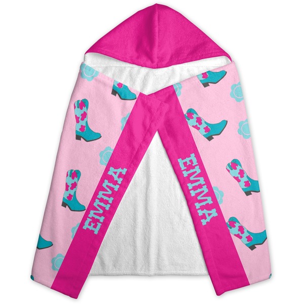 Cowgirl Hooded Towel - Folded