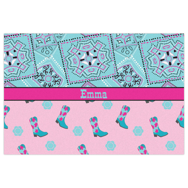 Cowgirl Indoor / Outdoor Rug - 4'x6' - Front Flat