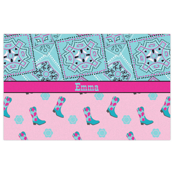 Cowgirl Indoor / Outdoor Rug - 5'x8' - Front Flat