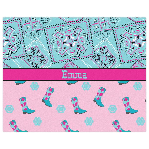 Cowgirl Indoor / Outdoor Rug - 8'x10' - Front Flat