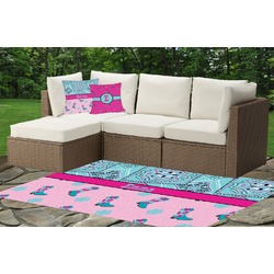 Cowgirl Indoor / Outdoor Rug - Custom Size w/ Name or Text