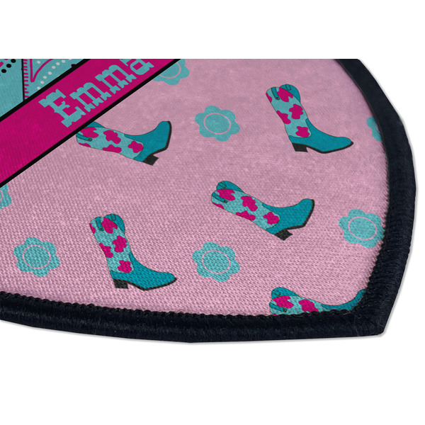 Cowgirl Iron on Shield 3 Detail