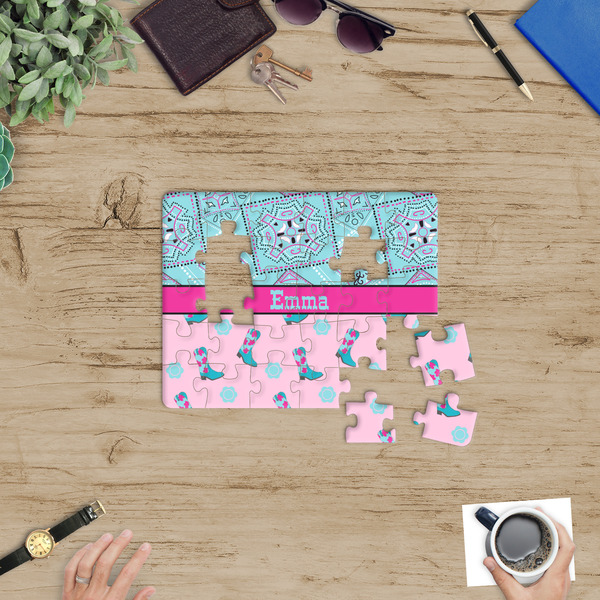 Cowgirl Jigsaw Puzzle 30 Piece - In Context