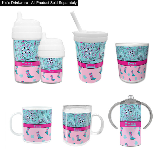 Cowgirl Kid's Drinkware - Customized & Personalized