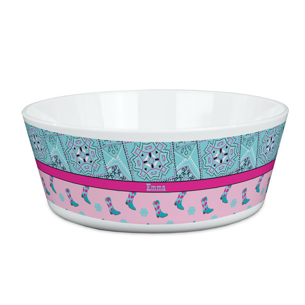 Custom Cowgirl Kid's Bowl (Personalized)