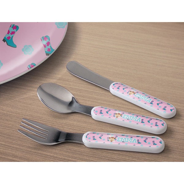Cowgirl Kids Flatware w/ Plate