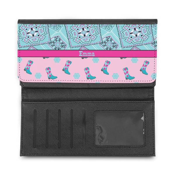 Cowgirl Ladies Wallet - Half Way Open