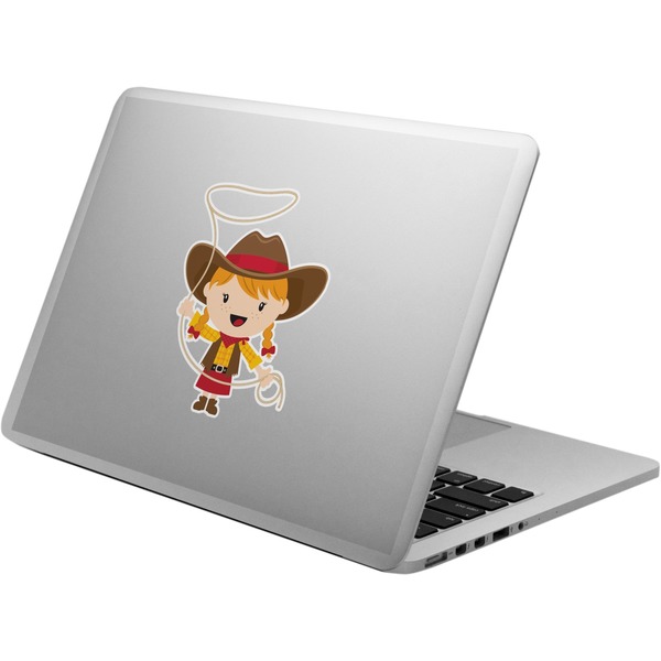 Custom Cowgirl Laptop Decal