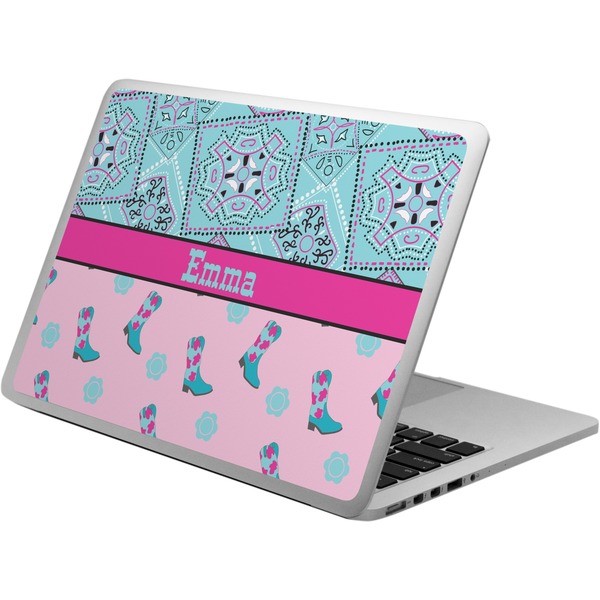Custom Cowgirl Laptop Skin - Custom Sized (Personalized)