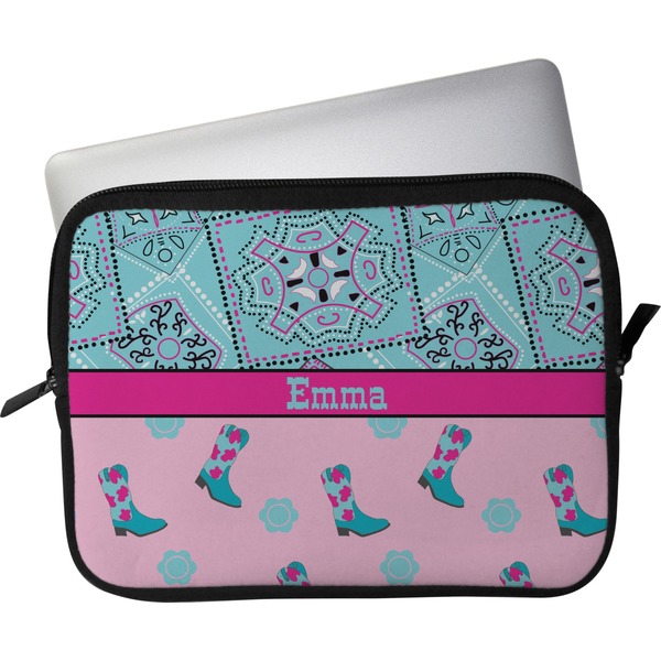 Custom Cowgirl Laptop Sleeve / Case - 13" (Personalized)
