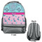 Cowgirl Large Backpack - Gray - Front & Back View