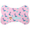 Cowgirl Bone Shaped Dog Food Mat (Large) (Personalized)