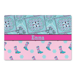 Cowgirl Large Rectangle Car Magnet (Personalized)