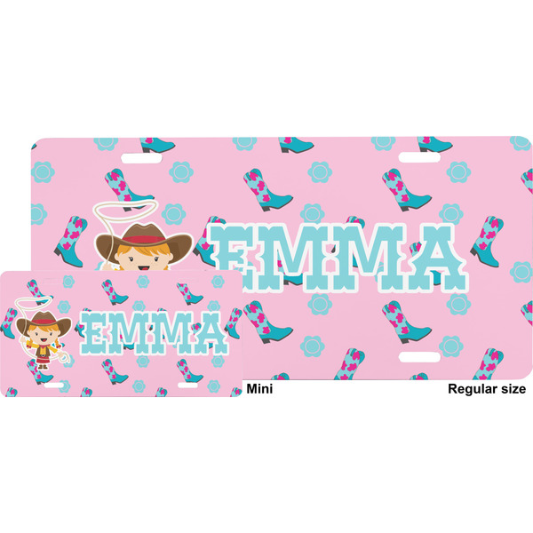 Cowgirl License Plate (Sizes)