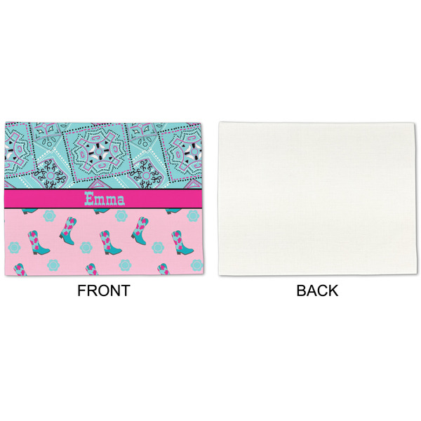 Cowgirl Linen Placemat - APPROVAL Single (single sided)