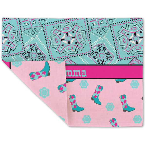 Cowgirl Linen Placemat - Folded Corner (double side)