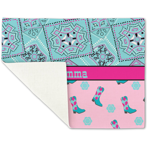 Cowgirl Linen Placemat - Folded Corner (single side)