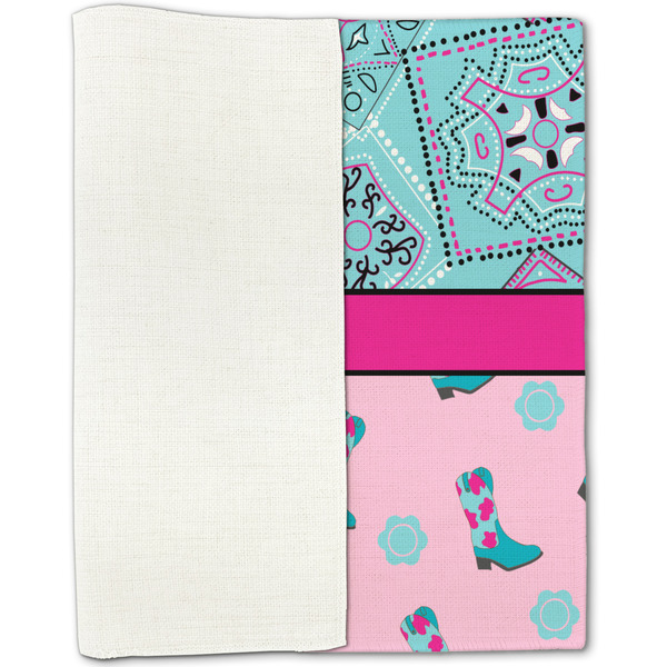 Cowgirl Linen Placemat - Folded Half