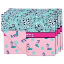 Cowgirl Linen Placemat w/ Name or Text