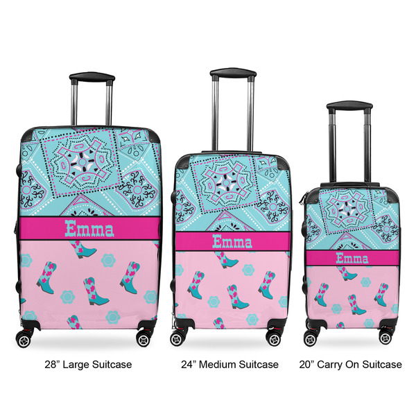 Cowgirl Luggage Bags all sizes - With Handle