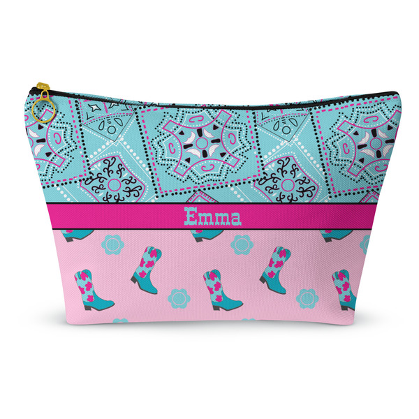 Custom Cowgirl Makeup Bag - Large - 12.5"x7" (Personalized)