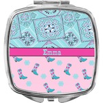 Cowgirl Compact Makeup Mirror (Personalized)