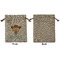 Cowgirl Medium Burlap Gift Bag - Front Approval