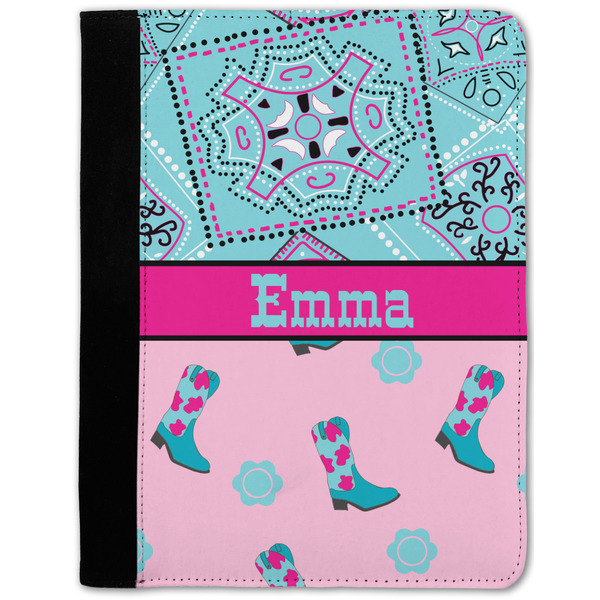 Custom Cowgirl Notebook Padfolio w/ Name or Text