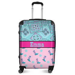 Cowgirl Suitcase - 24"Medium - Checked (Personalized)