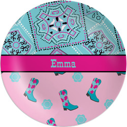 Cowgirl Melamine Plate (Personalized)