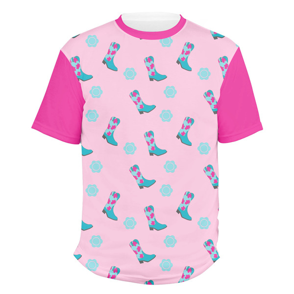 Custom Cowgirl Men's Crew T-Shirt - Large