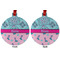 Cowgirl Metal Ball Ornament - Front and Back