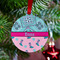 Cowgirl Metal Ball Ornament - Lifestyle