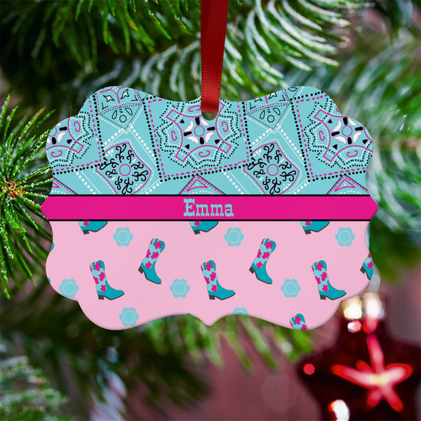 Cowgirl Metal Benilux Ornament - Lifestyle