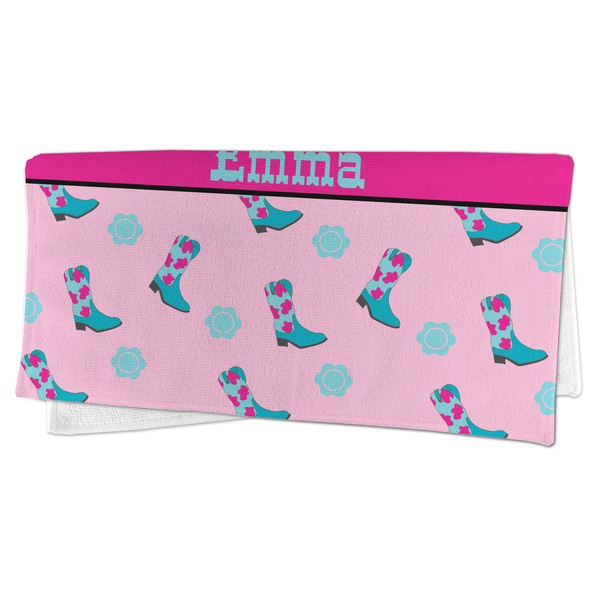 Cowgirl Microfiber Dish Rag - FOLDED (half)