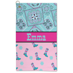 Cowgirl Microfiber Golf Towel - Large (Personalized)
