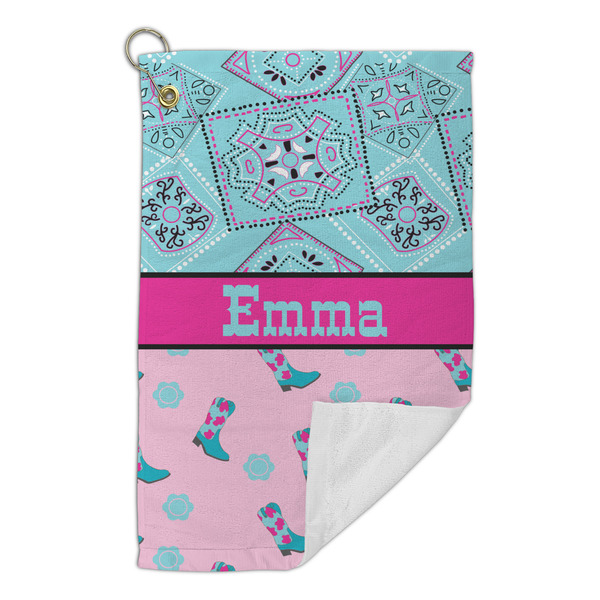 Cowgirl Microfiber Golf Towels Small - FRONT FOLDED