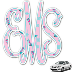 Cowgirl Monogram Car Decal (Personalized)