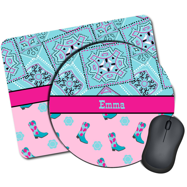 Custom Cowgirl Mouse Pad (Personalized)