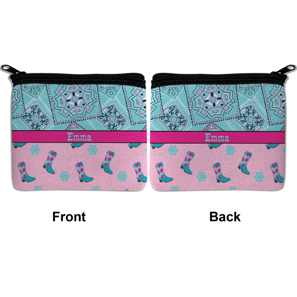 Cowgirl Neoprene Coin Purse - Front & Back (APPROVAL)