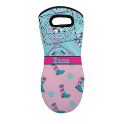 Cowgirl Neoprene Oven Mitt w/ Name or Text