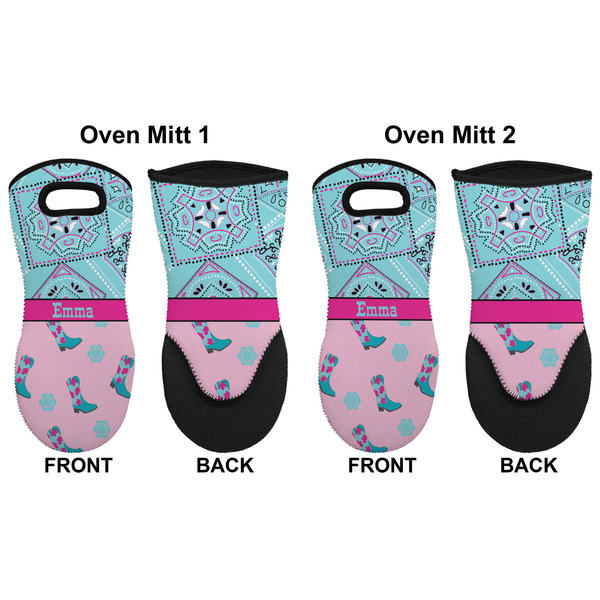 Cowgirl Neoprene Oven Mitt - Set of 2 - Approval
