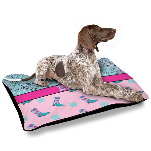 Cowgirl Outdoor Dog Beds - Large - IN CONTEXT