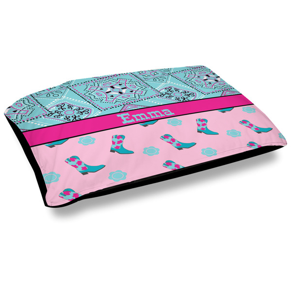 Custom Cowgirl Dog Bed w/ Name or Text