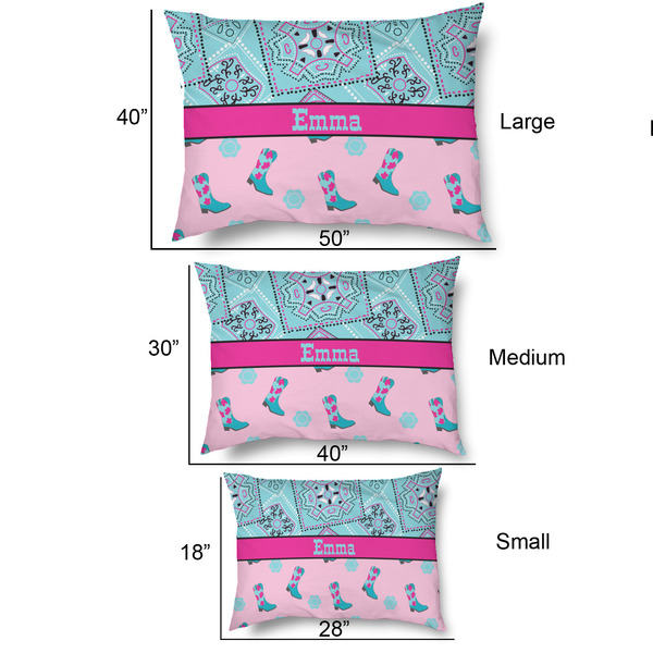 Cowgirl Outdoor Dog Beds - SIZE CHART