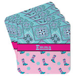 Cowgirl Paper Coasters w/ Name or Text