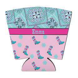 Cowgirl Party Cup Sleeve - with Bottom (Personalized)