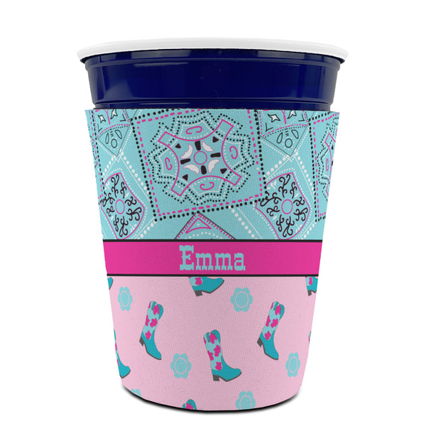 Cowgirl Party Cup Sleeves - without bottom - FRONT (on cup)