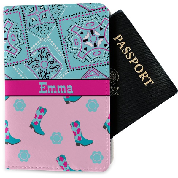 Custom Cowgirl Passport Holder - Fabric (Personalized)