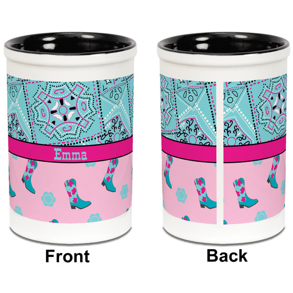 Cowgirl Pencil Holder - Black - approval